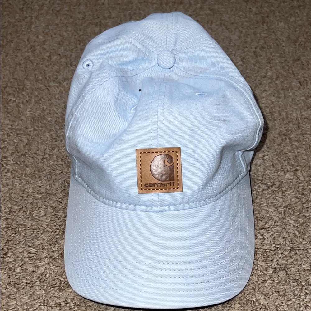 Carhartt light baby blue Velcro adjustable baseball hat